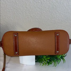 Dooney & Bourke Brown Leather Satchel used good condition thumbnail 14
