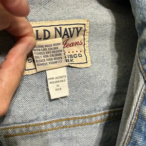 Vintage Old Navy Denim Jean Jacket 90s Y2K Unisex XL thumbnail 6