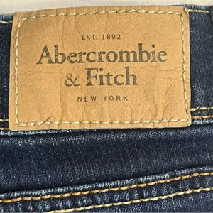 Abercrombie & Fitch Womens 6 W28‎ Dark Wash Straight Leg Stretch Jeans Blue thumbnail 11