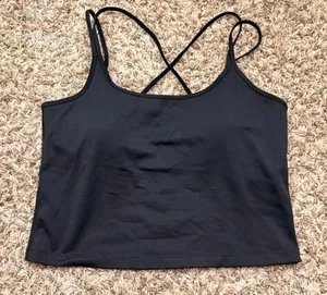 Zella Black Activewear Top - Medium thumbnail 1