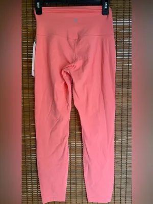 Lululemon Align High-Rise Pant 25” Raspberry Cream Size 6 NWT $98 thumbnail 5