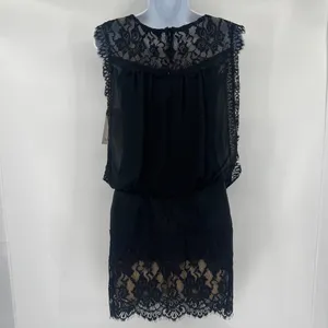Vtg Jessica McClintock 90s Lace Drop Waist Dress Sz 8 Whimsigoth Dark Coquette thumbnail 7