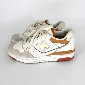 New‎ Balance 550 Au Lait Sneakers Beige Burnt Orange Size 7.5 thumbnail 3