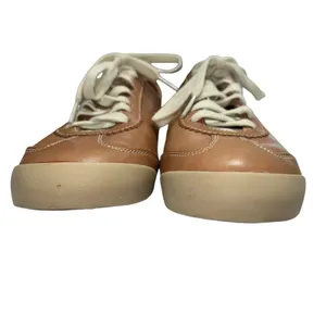 Tory Burch Murphey Perforated Leather Tan Brown Sneakers Women's‎ Shoe US 8.5 thumbnail 3