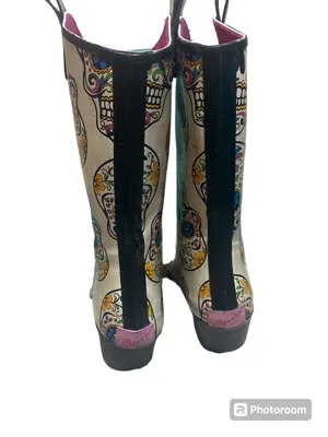 Blazin Roxx Sugar Skull Cowgirl Boots women size 8 Día de Los Muertos Talavera thumbnail 6