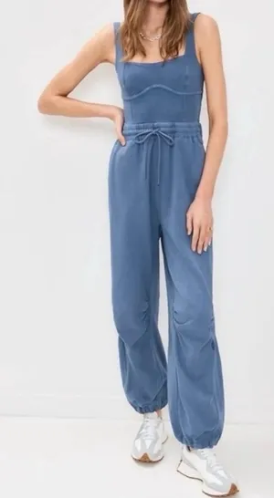 Free People Inbound Onesie blue XS thumbnail 1