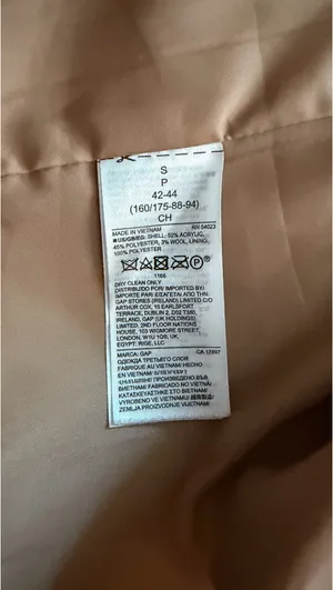 Gap Oversized Wool Coat Camel thumbnail 5