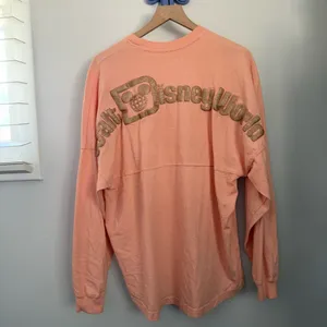 Walt Disney World Medium Peach Pink Gold Glitter Spirit Jersey Glitter Oversized thumbnail 2