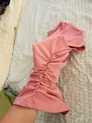 SheIn Pink mockneck tank top thumbnail 2