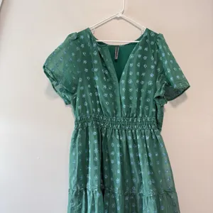 Anthropologie Green Floral Jacquard Somerset‎ Maxi Dress Size 3X thumbnail 4