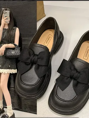 NEW Black Bow-Accent Women's Loafers size 6 thumbnail 7