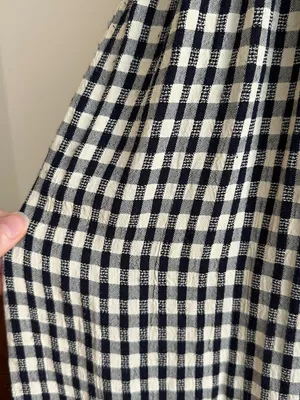 Panáche Vintage Gingham Print Belted Midi Dress, Black/Cream, Size 8 thumbnail 6