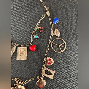 Free People Maxamillion Charm Necklace Gold Charm Necklace thumbnail 6