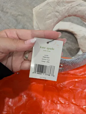 NWT Kate Spade Melrose Noel Orange Leather Bag thumbnail 4