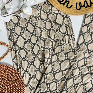 American Eagle Outfitters Snake Print Pull-On Bell Bottom Flare Pants thumbnail 4