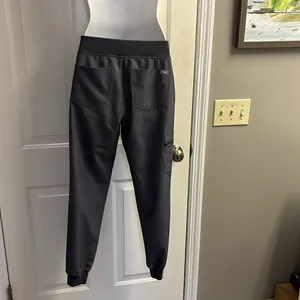 FIGS Heather Grey High Waisted Jogger Medical Scrub Pull-On Cargo Pant PO3743-XS thumbnail 9