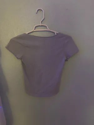 Lavender V-Neck Top thumbnail 2