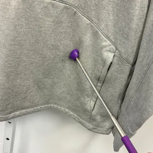 Athleta Forever Fleece 1/2 Zip Hoodie XL 825011-01 Relaxed Fit Heather Gray thumbnail 7