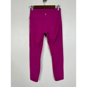 Lululemon Wunder Train High-Rise Tight 25 Ripened Raspberry Pink Leggings Size 8 thumbnail 4