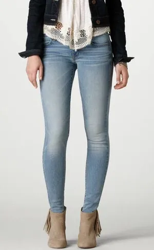 HP American Eagle light wash jeggings thumbnail 1