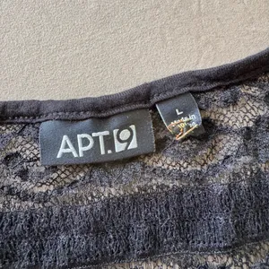 Apt. 9 gothic lace ruffle sheer top thumbnail 3