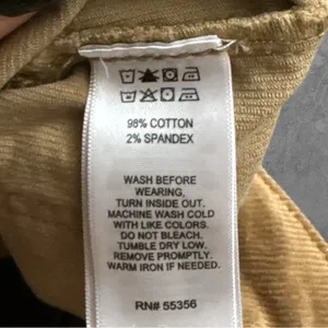 JONES NEW YORK | Jones & Co Straight Leg Tan Corduroy Trousers Pants Size 6 thumbnail 5