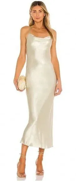 Shona Joy Women‎ Slip Dress 10 Champagne Cowl Neck Formal Wedding Party Event thumbnail 1