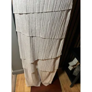 Alex Marie silver/Gold Sparkle Party Layered Dress maxi long sleeveless size 6 m thumbnail 3