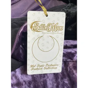 Hot Topic Sailor Moon Queen Beryl Dress 5X Plus Purple Velvet Hi Low NWT Cosplay thumbnail 13