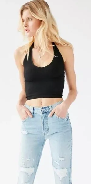Urban Outfitters Black  Halter Top thumbnail 1