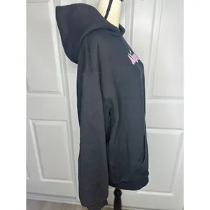 Madhappy Angel Graphic Hoodie XL Black Pink Logo Oversized Fleece Pullover thumbnail 5
