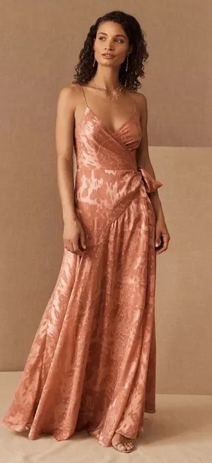 HUTCH BY ANTHROPOLOGIE Alden Wrap Dress in Sedona Sunset thumbnail 1