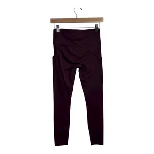 Lululemon fast & free tight 25" Pocket‎ Leggings Burgundy Women's Size 6 thumbnail 2
