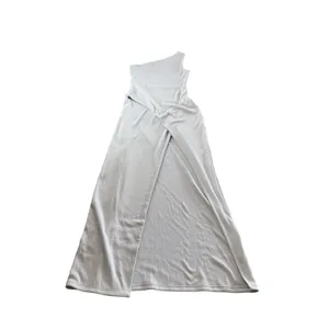 Abercrombie & Fitch One Shoulder‎ Ribbed Maxi Dress Light Blue Tall XST NEW thumbnail 11