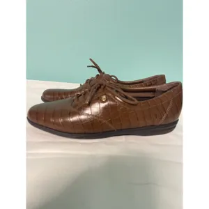 Easy Spirit Brown Leather Lace Up Loafers Comfort Shoes Women's‎ 7.5 S-252 thumbnail 4