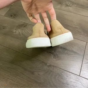 Steve Madden Tan Faux Suede Slip On Sneakers 8 thumbnail 3