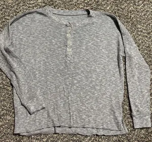 American Eagle Outfitters Gray Long Sleeve Top thumbnail 1