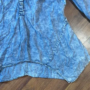 Vintage America Light Blue Denim Top thumbnail 5