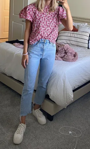 ZARA Floral Top thumbnail 1