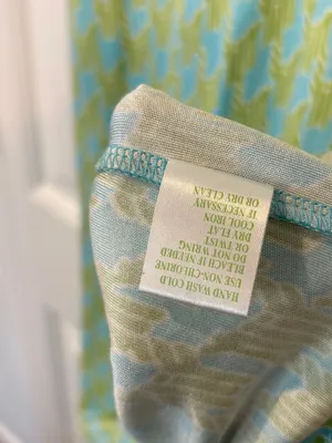 Lilly Pulitzer blue and green silk dress size 2 thumbnail 8