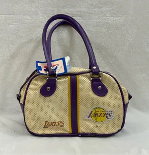 Los Angeles LA Lakers NBA Basketball Perfect Bowler Hand Bag Women’s Purse Read thumbnail 1