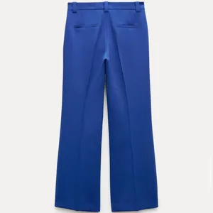 Fitted Tuxedo Blazer Collection Ss24 Bluish Collection Flared Pants Set Small thumbnail 7
