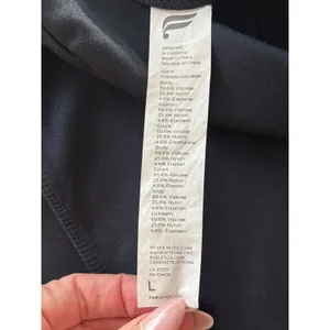 Fabletics Navy Anywhere High Rise Zip Ankle Stretch Knit Casual‎ Pants Large thumbnail 4