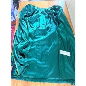 House of CB Cristobal Iridescent Sequin Mini Dress Green Blue Medium thumbnail 13