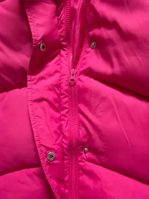 ASOS Hooded Puffer Jacket - Hot Pink thumbnail 5