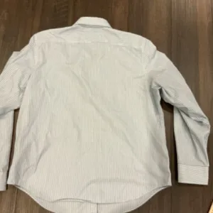 Lauren Ralph Lauren Pinstripe Button Down Shirt Blue White Non-Iron XL Logo thumbnail 7