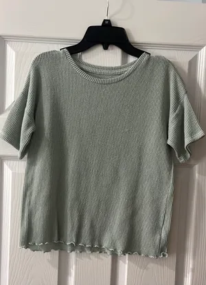 American Eagle Mint Green Shirt, Size X-Small thumbnail 1
