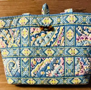 Vera Bradley Tote 14 x 10 lite blue women's handbag thumbnail 1