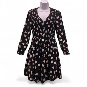 Maeve Anthropologie Heart Dress‎ Black Small thumbnail 4