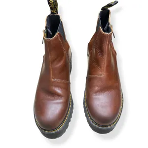 Dr. Martens Rometty II Leather Brown Platform Chelsea Punk Chic Grunge Womens 8 thumbnail 3